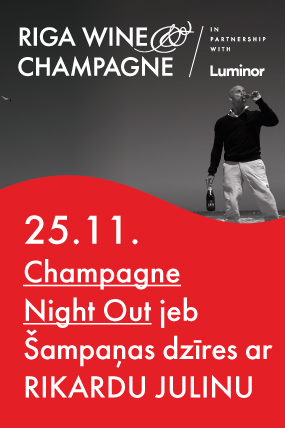 Champagne Night Out jeb Šampaņas dzīres ar Rikardu Julinu