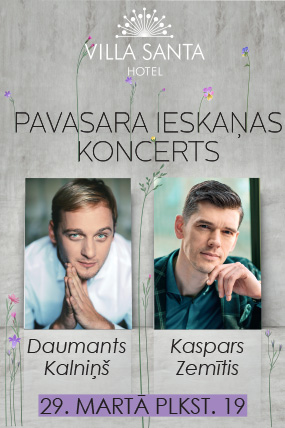 Pavasara ieskaņas koncerts ar Daumantu Kalniņu un Kasparu Zemīti
