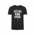 T-Shirt "Tētis var visu" MUSIQQ / white