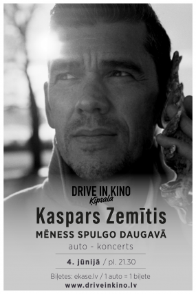 Kaspars Zemītis autokoncerts "Mēness spulgo Daugavā"