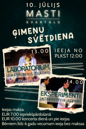 Ģimeņu svētdiena. Zinātniskais teātris "Laboratorium"