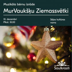 Muzikāla izrāde bērniem “MurVaukšķu Ziemassvētki”
